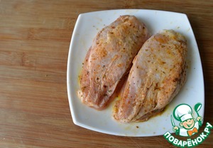 Куриная грудка с тыквой