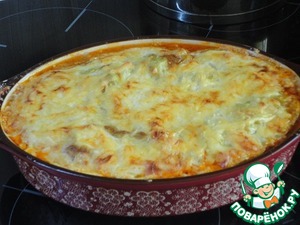 Лазанья с капустой