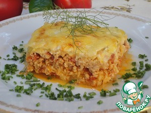 Лазанья с капустой