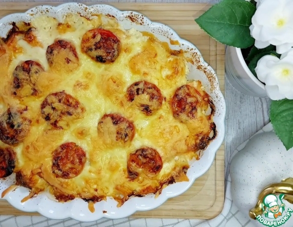 Лосось с овощами в духовке Лосось с овощами в духовке