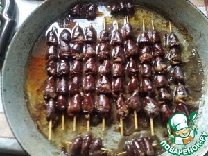 Маринованный шашлык из куриных сердечек Маринованный шашлык из куриных сердечек