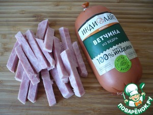 Мини-рулетики с ветчиной и наггетсами Мини-рулетики с ветчиной и наггетсами