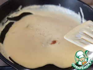 Наггетсы на шпажках со сливочным соусом