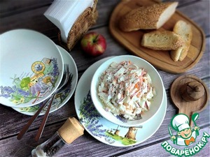 Салат с яблоком и морковью