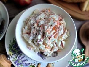 Салат с яблоком и морковью