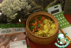 Школьный плов с индейкой Школьный плов с индейкой