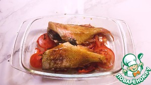 Запеченный морской окунь