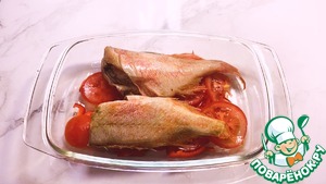 Запеченный морской окунь