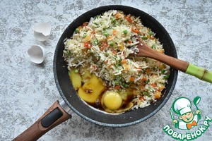 Жареный рис из цветной капусты