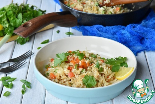 Жареный рис из цветной капусты