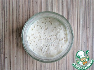 Хлеб на закваске с жареным луком