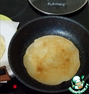 Пирог блинный без духовки