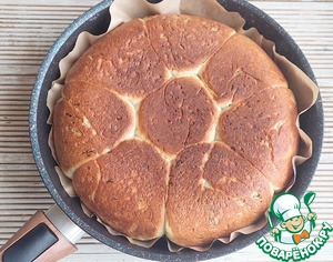 Булочки с зеленью и чесноком на сковороде Булочки с зеленью и чесноком на сковороде