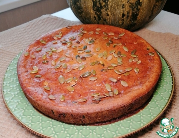 Тыквенный пирог с изюмом Тыквенный пирог с изюмом