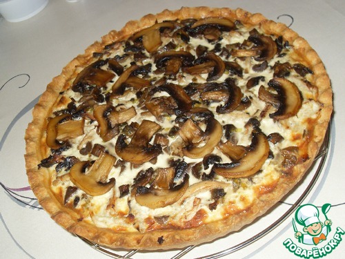 Киш с грибами и курицей Киш с грибами и курицей