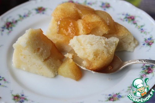 Яблочный пирог с карамелью на сковороде Яблочный пирог с карамелью на сковороде