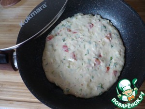 Овощные лепешки на сковороде