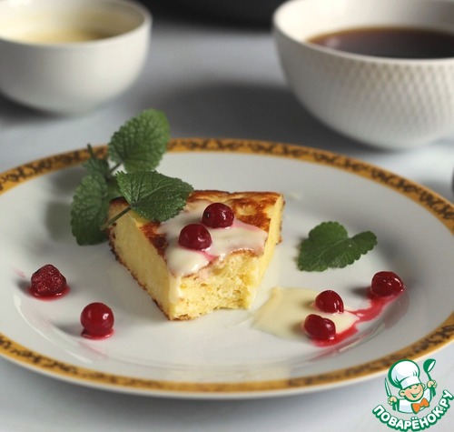 Творожный пирог на сковороде