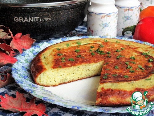 Ленивая творожная лепешка
