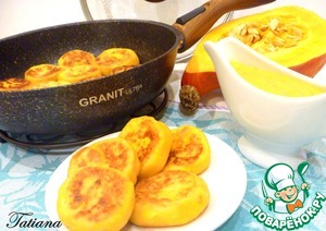 Тыквенные сырники со сливочно-тыквенным соусом