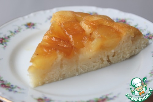 Яблочный пирог с карамелью на сковороде Яблочный пирог с карамелью на сковороде