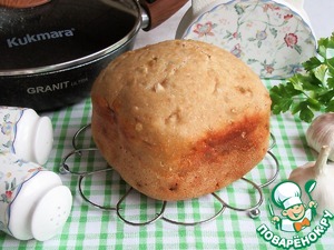 Хлеб на закваске с жареным луком