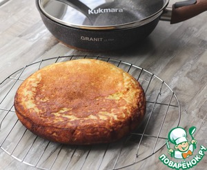 Творожный пирог на сковороде