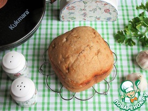 Хлеб на закваске с жареным луком