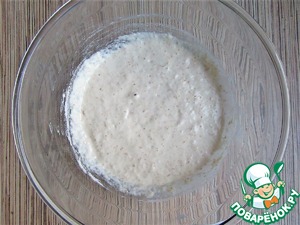 Хлеб на закваске с жареным луком