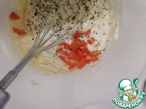 Сырно-творожная лепёшка на сковороде