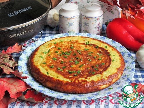 Ленивая творожная лепешка