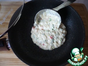 Овощные лепешки на сковороде