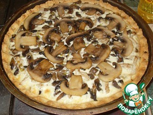 Киш с грибами и курицей Киш с грибами и курицей