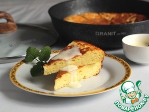 Творожный пирог на сковороде