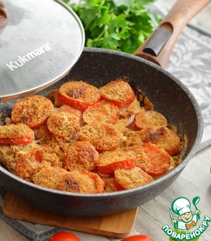 Арктический голец с помидорами в духовке