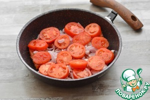 Арктический голец с помидорами в духовке