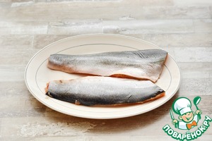 Арктический голец с помидорами в духовке