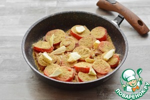 Арктический голец с помидорами в духовке