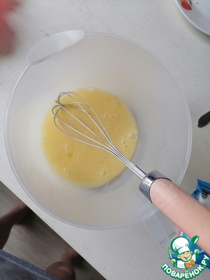 Сырно-творожная лепёшка на сковороде