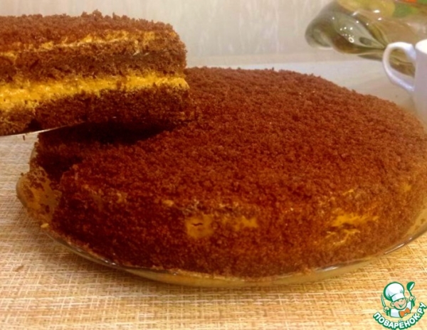 Домашний торт на ряженке