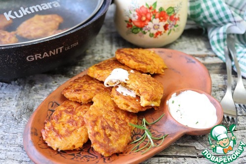 Драники из батата с розмарином и паприкой