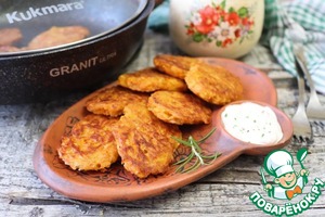 Драники из батата с розмарином и паприкой