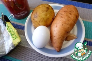 Драники из батата с розмарином и паприкой