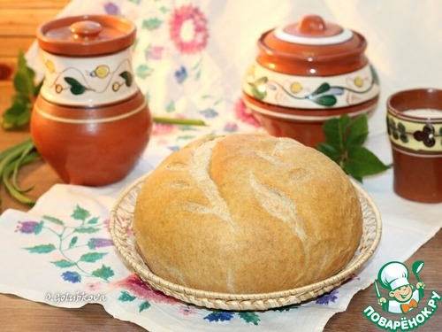 Цельнозерновой пшеничный хлеб на меде Цельнозерновой пшеничный хлеб на меде