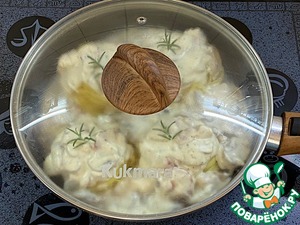 Феттучини с грибами и беконом