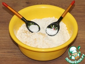 Галушки с курицей, грибами и луком