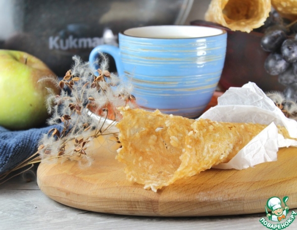 Яблочная пастила с кокосовой стружкой на сковороде