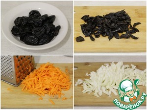 Капуста с нутом и черносливом