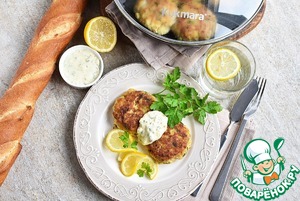 Котлеты из филе трески с рикоттой Котлеты из филе трески с рикоттой
