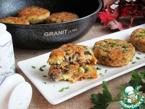 Котлеты из картофеля и грибов